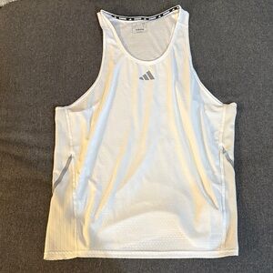 Adidas Men's White Performance Tank Top
